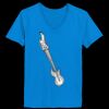 Ladies’  Junior Fine Jersey V-Neck Longer Length T-Shirt Thumbnail