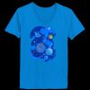 Ladies’  Junior Fine Jersey V-Neck Longer Length T-Shirt Thumbnail