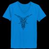 Ladies’  Junior Fine Jersey V-Neck Longer Length T-Shirt Thumbnail