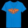 Ladies’  Junior Fine Jersey V-Neck Longer Length T-Shirt Thumbnail