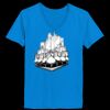 Ladies’  Junior Fine Jersey V-Neck Longer Length T-Shirt Thumbnail
