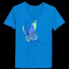 Ladies’  Junior Fine Jersey V-Neck Longer Length T-Shirt Thumbnail
