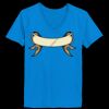 Ladies’  Junior Fine Jersey V-Neck Longer Length T-Shirt Thumbnail