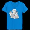 Ladies’  Junior Fine Jersey V-Neck Longer Length T-Shirt Thumbnail