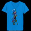 Ladies’  Junior Fine Jersey V-Neck Longer Length T-Shirt Thumbnail