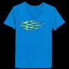 Ladies’  Junior Fine Jersey V-Neck Longer Length T-Shirt Thumbnail