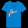 Ladies’  Junior Fine Jersey V-Neck Longer Length T-Shirt Thumbnail