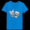 Ladies’  Junior Fine Jersey V-Neck Longer Length T-Shirt Thumbnail