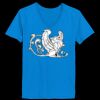 Ladies’  Junior Fine Jersey V-Neck Longer Length T-Shirt Thumbnail