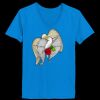 Ladies’  Junior Fine Jersey V-Neck Longer Length T-Shirt Thumbnail