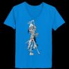 Ladies’  Junior Fine Jersey V-Neck Longer Length T-Shirt Thumbnail