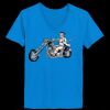 Ladies’  Junior Fine Jersey V-Neck Longer Length T-Shirt Thumbnail