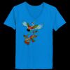 Ladies’  Junior Fine Jersey V-Neck Longer Length T-Shirt Thumbnail