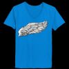 Ladies’  Junior Fine Jersey V-Neck Longer Length T-Shirt Thumbnail