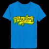 Ladies’  Junior Fine Jersey V-Neck Longer Length T-Shirt Thumbnail
