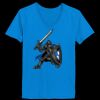 Ladies’  Junior Fine Jersey V-Neck Longer Length T-Shirt Thumbnail