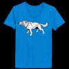 Ladies’  Junior Fine Jersey V-Neck Longer Length T-Shirt Thumbnail