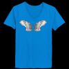 Ladies’  Junior Fine Jersey V-Neck Longer Length T-Shirt Thumbnail
