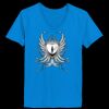 Ladies’  Junior Fine Jersey V-Neck Longer Length T-Shirt Thumbnail