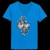 Ladies’  Junior Fine Jersey V-Neck Longer Length T-Shirt Thumbnail