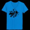Ladies’  Junior Fine Jersey V-Neck Longer Length T-Shirt Thumbnail