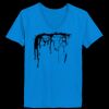 Ladies’  Junior Fine Jersey V-Neck Longer Length T-Shirt Thumbnail
