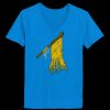 Ladies’  Junior Fine Jersey V-Neck Longer Length T-Shirt Thumbnail