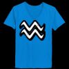 Ladies’  Junior Fine Jersey V-Neck Longer Length T-Shirt Thumbnail