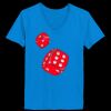 Ladies’  Junior Fine Jersey V-Neck Longer Length T-Shirt Thumbnail