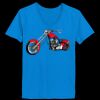Ladies’  Junior Fine Jersey V-Neck Longer Length T-Shirt Thumbnail