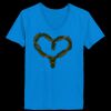 Ladies’  Junior Fine Jersey V-Neck Longer Length T-Shirt Thumbnail