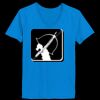 Ladies’  Junior Fine Jersey V-Neck Longer Length T-Shirt Thumbnail