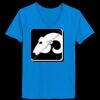 Ladies’  Junior Fine Jersey V-Neck Longer Length T-Shirt Thumbnail