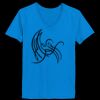Ladies’  Junior Fine Jersey V-Neck Longer Length T-Shirt Thumbnail