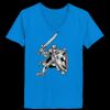 Ladies’  Junior Fine Jersey V-Neck Longer Length T-Shirt Thumbnail