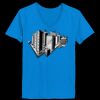 Ladies’  Junior Fine Jersey V-Neck Longer Length T-Shirt Thumbnail