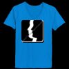 Ladies’  Junior Fine Jersey V-Neck Longer Length T-Shirt Thumbnail