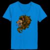 Ladies’  Junior Fine Jersey V-Neck Longer Length T-Shirt Thumbnail