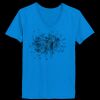 Ladies’  Junior Fine Jersey V-Neck Longer Length T-Shirt Thumbnail