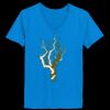 Ladies’  Junior Fine Jersey V-Neck Longer Length T-Shirt Thumbnail