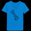 Ladies’  Junior Fine Jersey V-Neck Longer Length T-Shirt Thumbnail