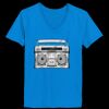 Ladies’  Junior Fine Jersey V-Neck Longer Length T-Shirt Thumbnail