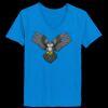 Ladies’  Junior Fine Jersey V-Neck Longer Length T-Shirt Thumbnail