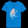 Ladies’  Junior Fine Jersey V-Neck Longer Length T-Shirt Thumbnail