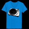 Ladies’  Junior Fine Jersey V-Neck Longer Length T-Shirt Thumbnail