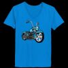 Ladies’  Junior Fine Jersey V-Neck Longer Length T-Shirt Thumbnail