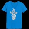 Ladies’  Junior Fine Jersey V-Neck Longer Length T-Shirt Thumbnail