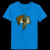 Ladies’  Junior Fine Jersey V-Neck Longer Length T-Shirt Thumbnail