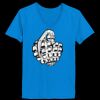 Ladies’  Junior Fine Jersey V-Neck Longer Length T-Shirt Thumbnail