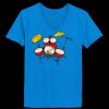Ladies’  Junior Fine Jersey V-Neck Longer Length T-Shirt Thumbnail